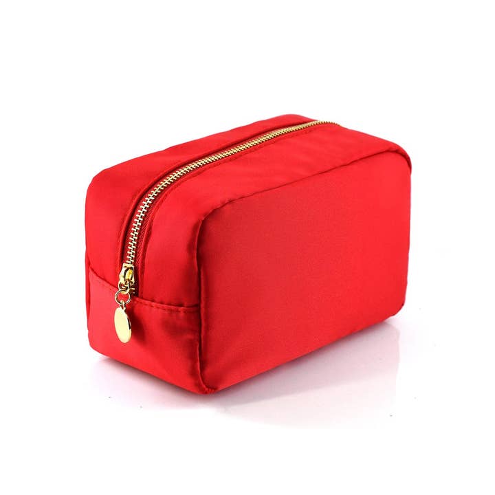 MiMi Wholesale - Wholesale Makeup/Cosmetic Bag - HM1012 Emma Round Zippered Nylon Cosmetic Pouch Bag5