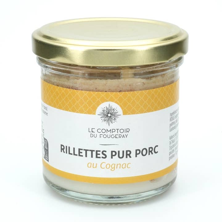 Pork rillettes with Cognac 120g for wholesale by LE MOTTAY GOURMAND