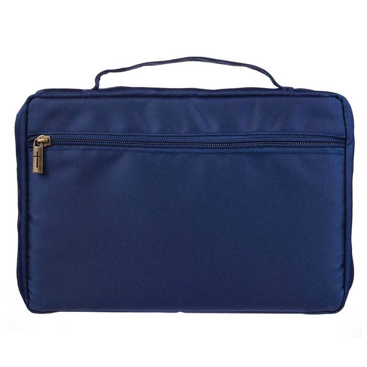 Christian Art Gifts - Wholesale Bible Cover - Bible Cover Value Navy/Floral Printed Everything Beautiful1