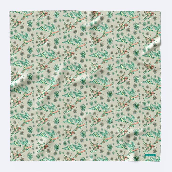 Bonito Mundo - Wholesale Scarf - Women's - Flying - Natural silk scarf1