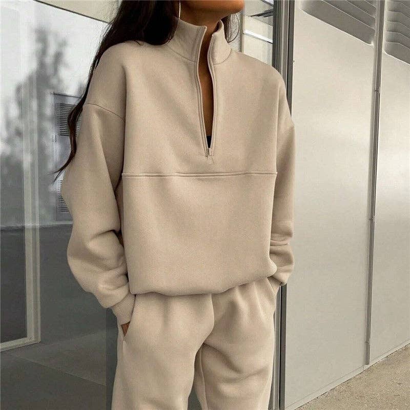 UZ Wholesale Store - Wholesale Lounge Set - Women's - Casual Long Sleeve sweatshirt And Pants Set6