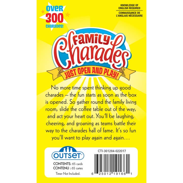 Outset Games and Cobble Hill Puzzles - Wholesale Card Game - Family Charades Card Game1