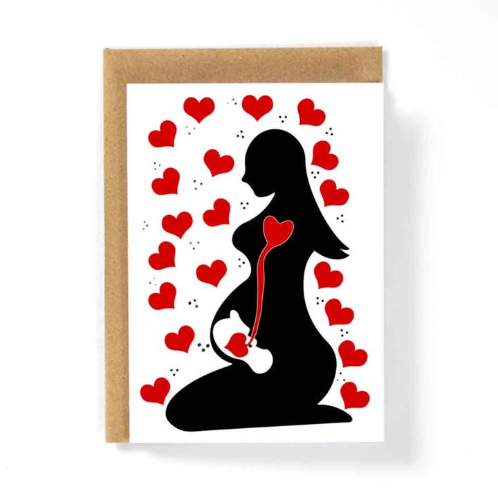 Womens Pregnancy Card for wholesale by HotAvocado.com