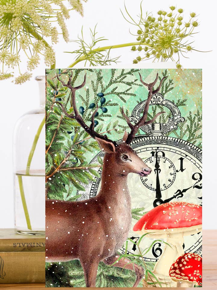 XM111P ~ Carte de Noël pour la vente par Madame Treacle (We cover US import duty)