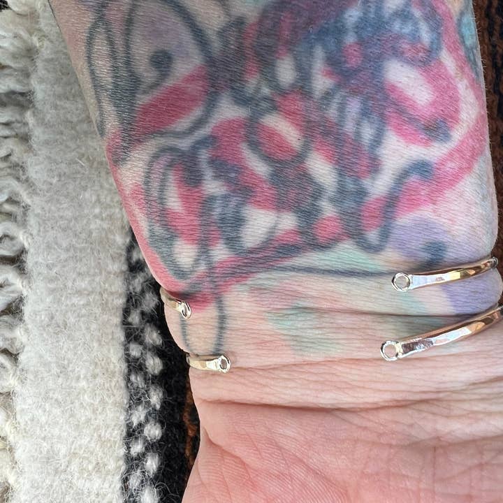 Desert Darlings Silver - Wholesale Bangle Bracelet - Gold Filled Hammered Bangles #176