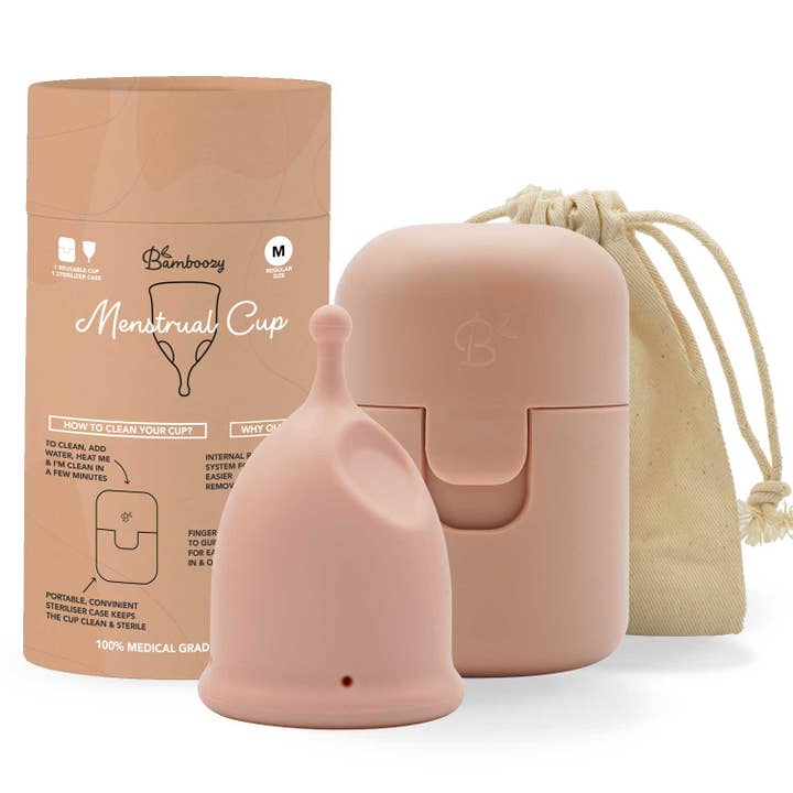 Bamboozy Menstrual Cup Set with Sterilizer V2 and other Purchase Wholesale serviettes hygiéniques vs tissées. Free Returns & Net 60 Terms on Faire trending on Faire.