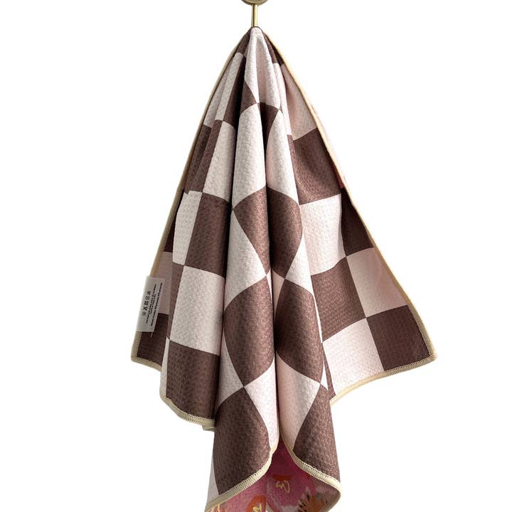 Creme/Brun Reeds: Vendbar håndklæde for engroshandel på Faire6