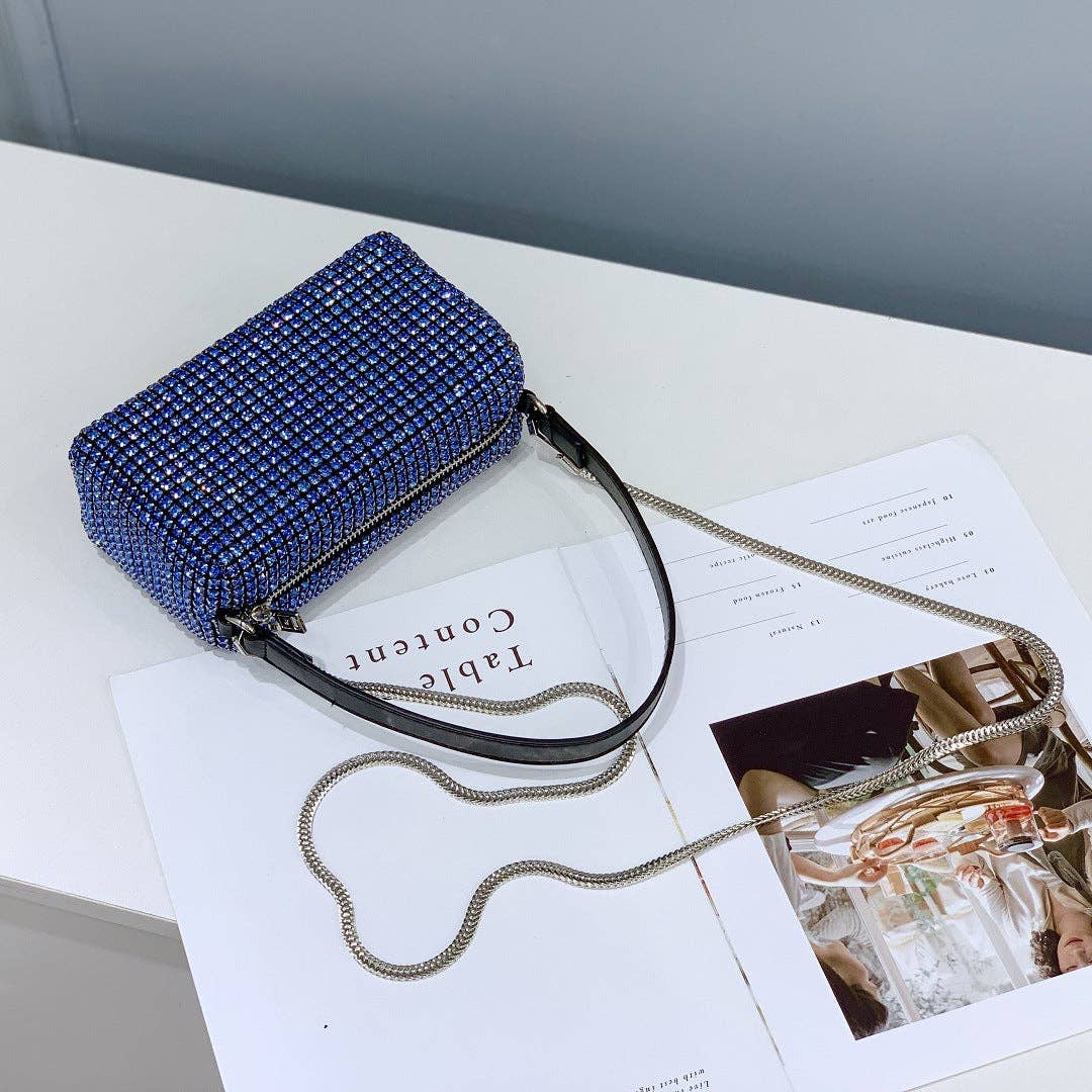 Ole - Wholesale Shoulder Bag - Women's - Rectangle Rhinestone Bag HB227613