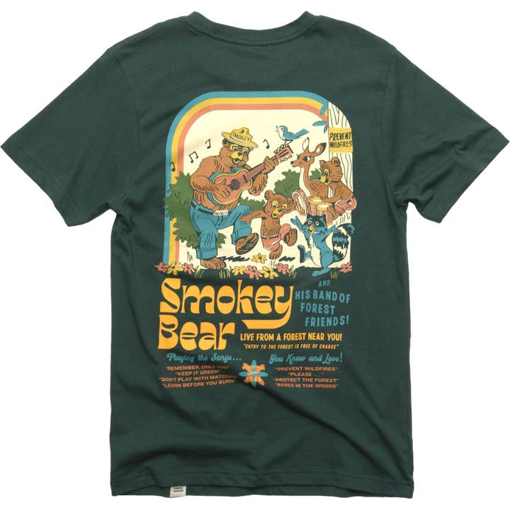 Spruce Smokey's Band Unisex Short Sleeve Tee for wholesale on Faire0
