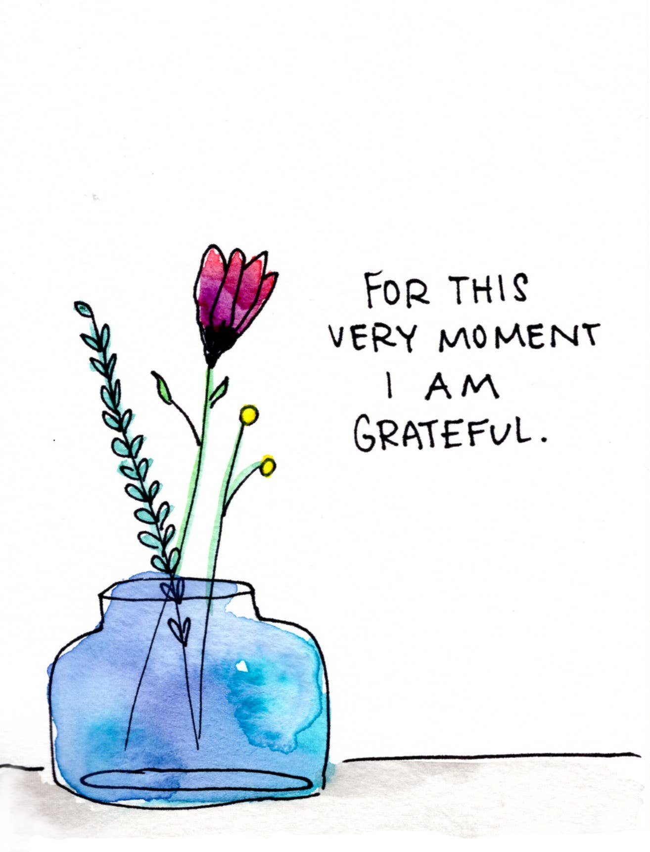 Ink + Splash – wholesale Konsttryck – Konsttryck - Jag är tacksam - 8x101