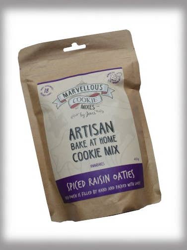 Spiced Raisin Oaties Cookie Mix Pouch for wholesale by Marvellous Mixes