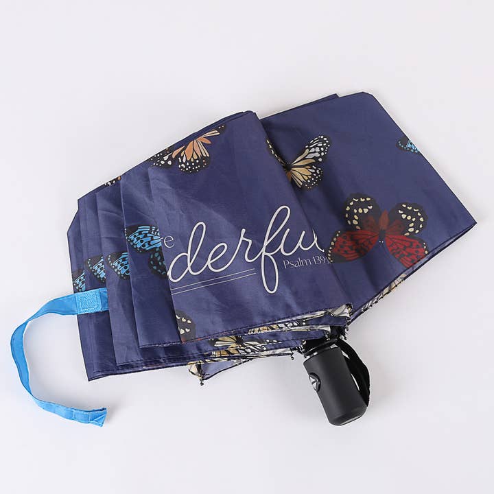 Compact Umbrella - Wonderfully Made for wholesale by Swanson Christian Products