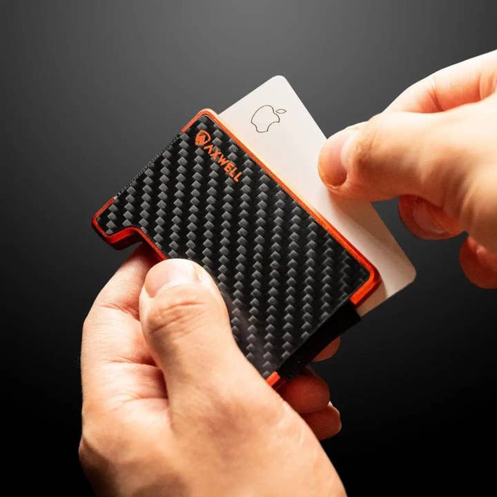 AXWELL - Wholesale Wallet - Men's - Axwell Wallet - Blaze Orange Carbon Fiber7