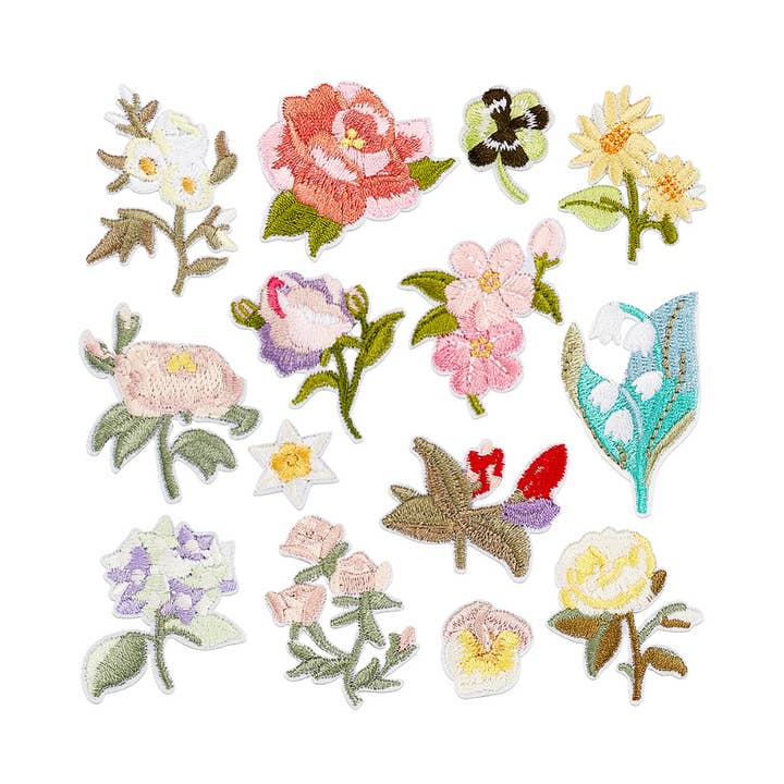 Vintage Flower Patches- Assorted for wholesale by The Charm Bar Company