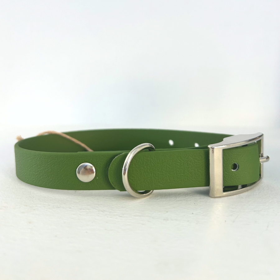 Puppies & Pom Poms – wholesale Pet collar – Dog – Handmade Biothane Dog Collar - Green - 20mm3