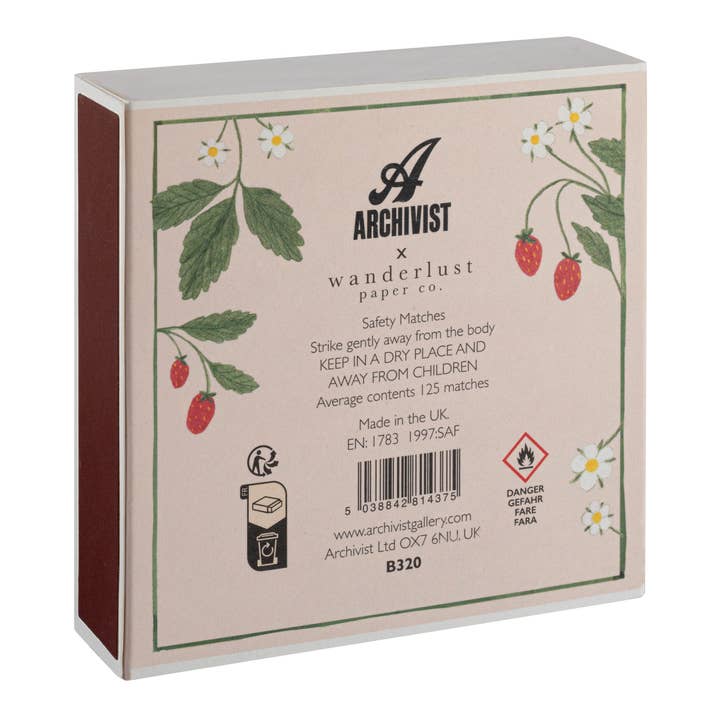 Archivist Gallery | United States & Canada - Wholesale Matches - Strawberry Matches | Square - Safety Matches