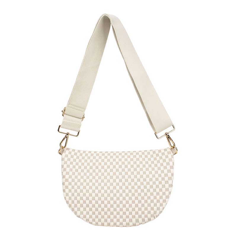 Babs + Birdie - Vendita all'ingrosso Marsupio - Donna - La Fiona | Marsupio a Quadri Intrecciato (10 Colori)5