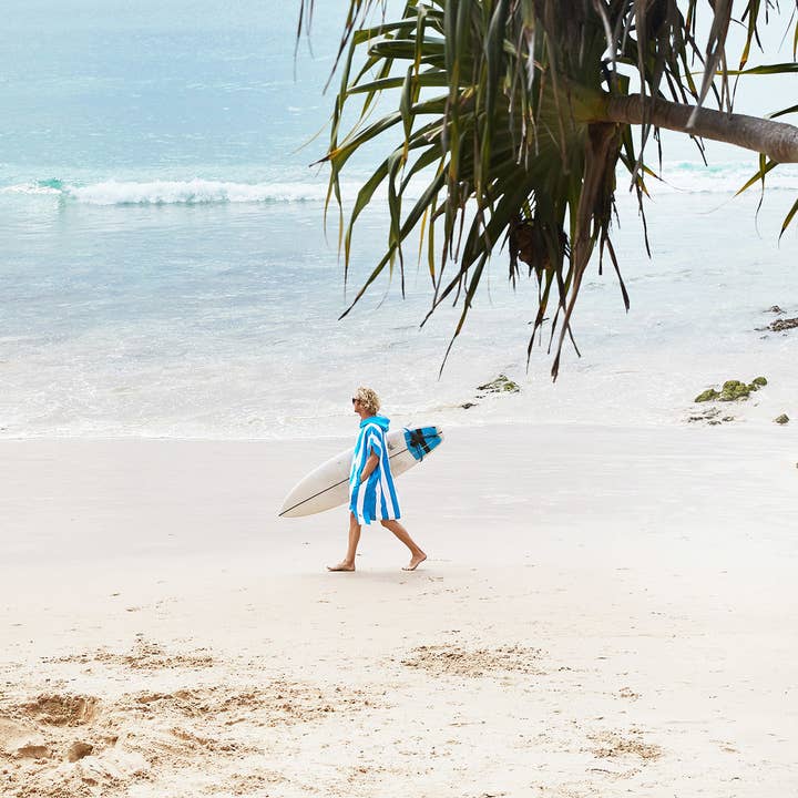 Dock & Bay UK - Wholesale Poncho - Unisex - Dock & Bay Poncho Adults - Bondi Blue - GRS Certified12