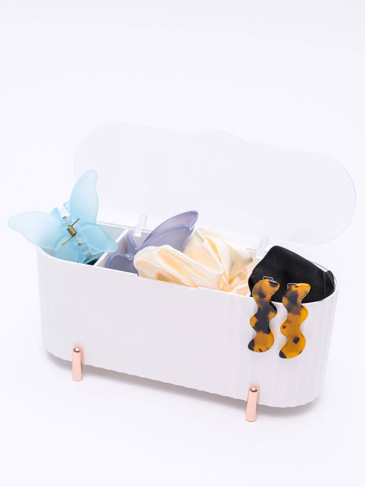Mini Beauty Organizer in White for wholesale by Simple Blessings Boutique