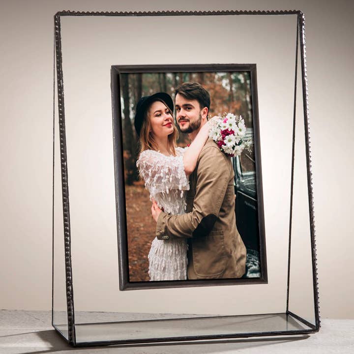 J Devlin Glass Art & Bert Anderson Collection - Wholesale Picture Frame - Beaded Glass Picture Frames 8x10 5x7 4x6 By J Devlin Pic 319