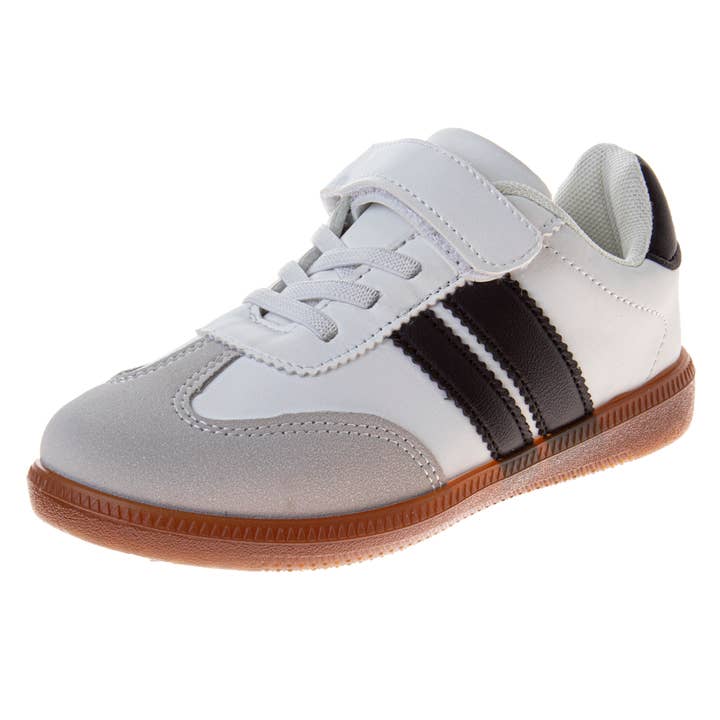 Josmo Boys White and Black Sneakers (Little kid/Big kid) for wholesale by Josmo Shoes Inc