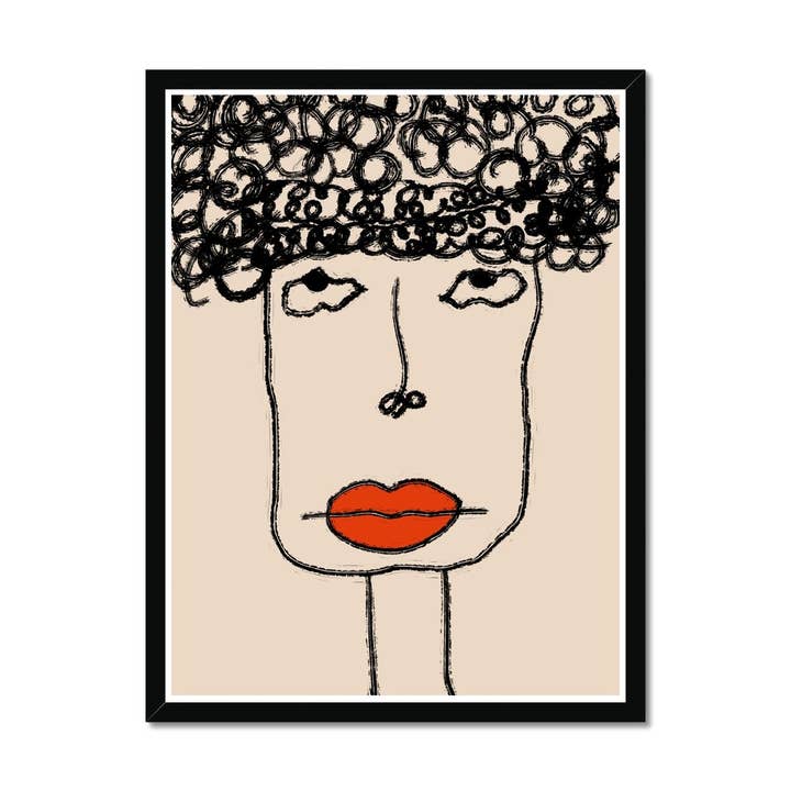 Patty Rød Kunst Print for engroshandel hos The Brown Hues