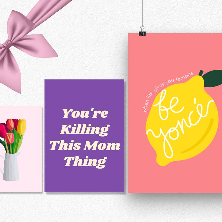 Spring Mother's Day Gift Set - Wall Print - Greeting Card - Postcard Set for wholesale by CardCraft