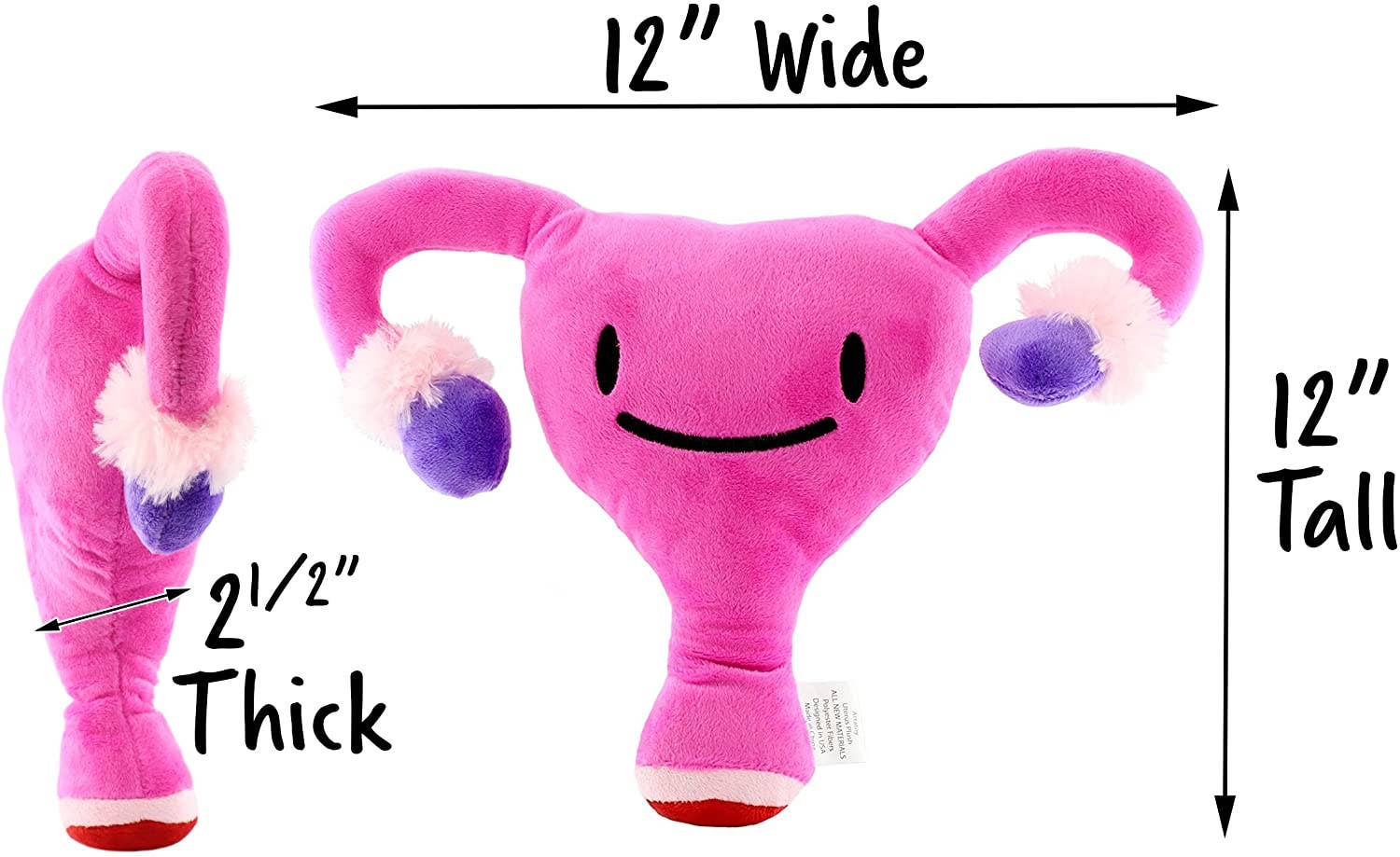 Kurated Korner - Venta al por mayor Peluche - Niños y bebés - Juguete de peluche Attatoy Plush Uterus, Ivy The Uterus5