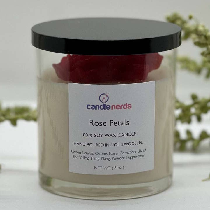 Rose Petal Candle for wholesale by Candle Nerds