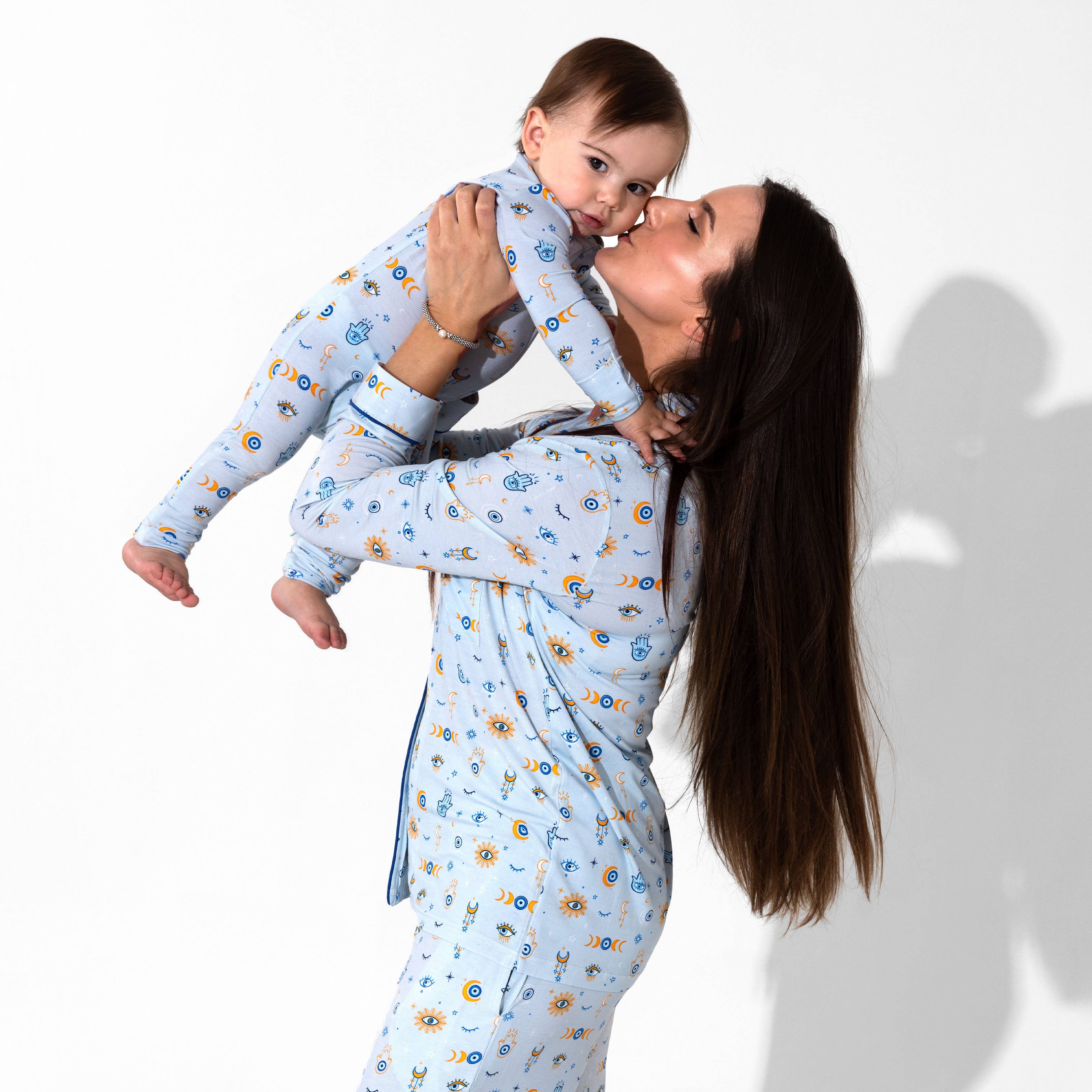 Bellabu Bear - Wholesale Sleepwear Set - Women's - The Eye Blue Bamboo Women's Pajama Set4