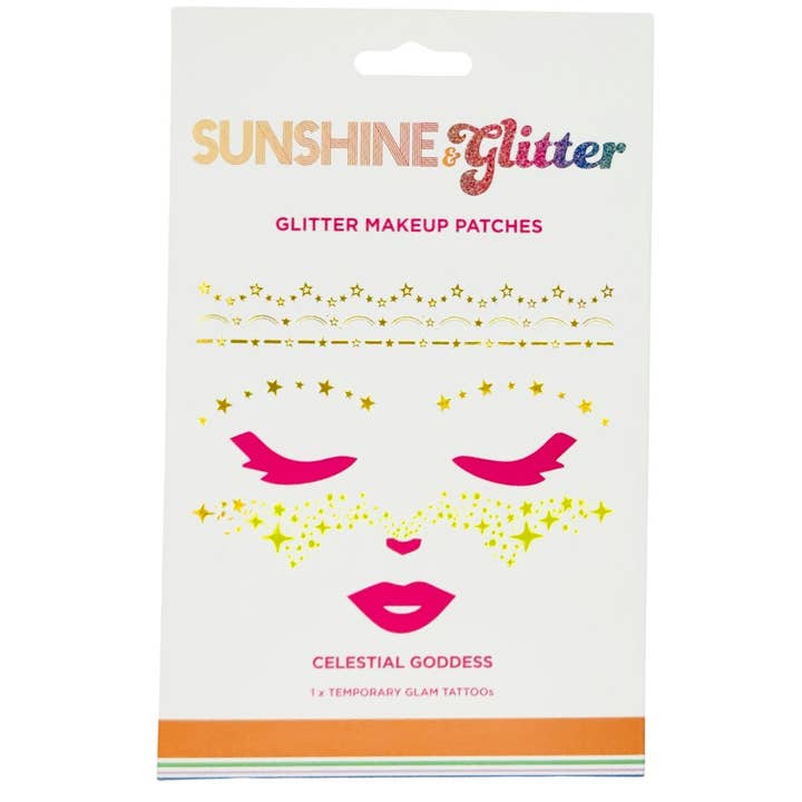 Sunshine & Glitter - Vente Paillettes pour le corps - Tatouages temporaires glam1