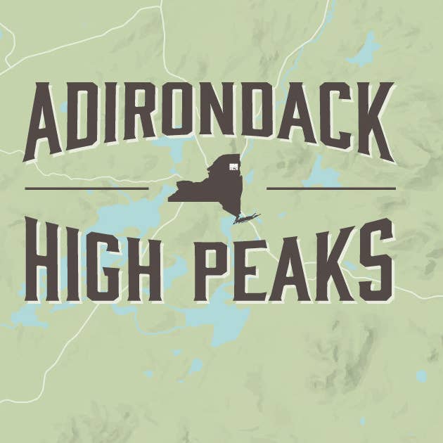 Best Maps Ever - Wholesale Art Print - Adirondack High Peaks Map 11x14 Print