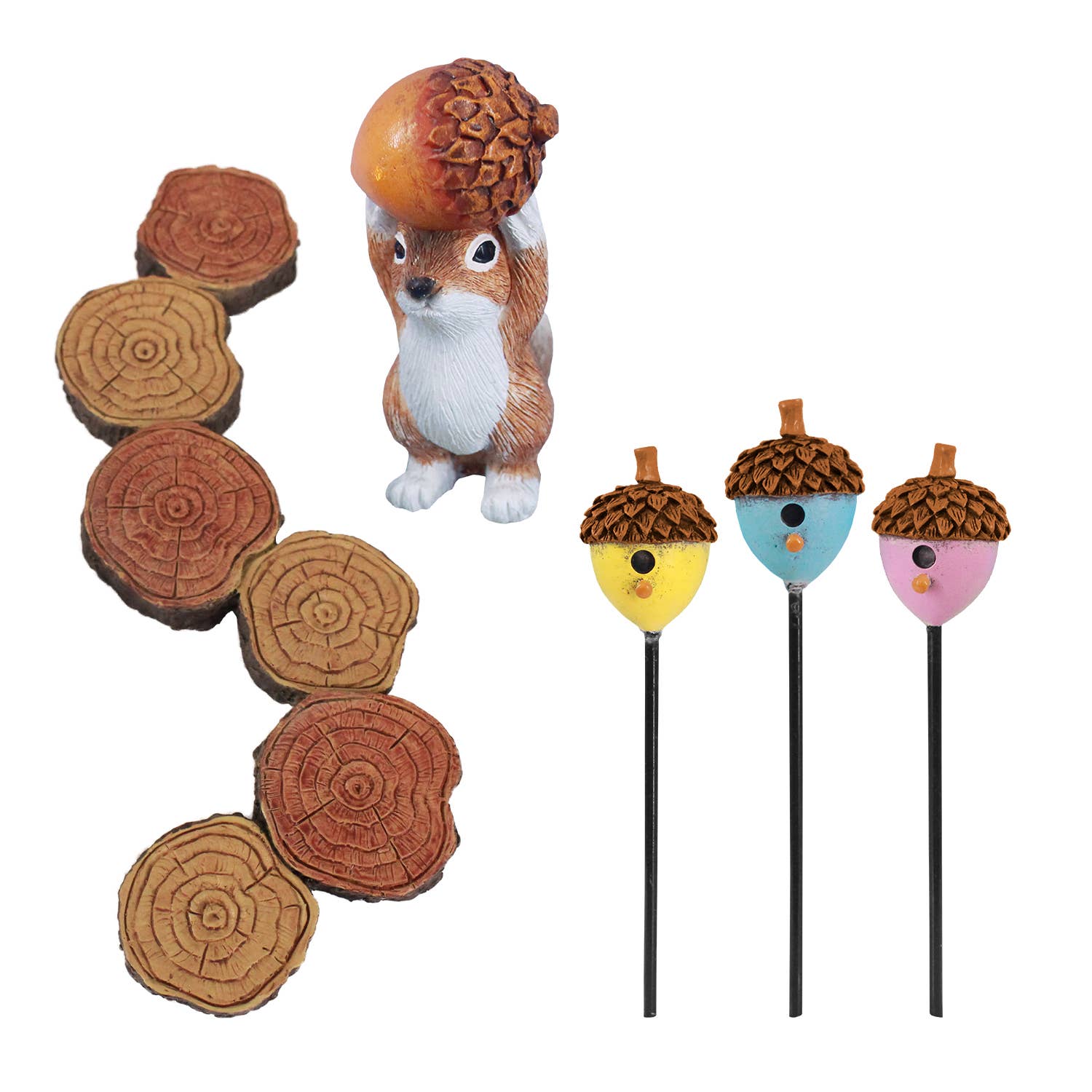 Arcadia Garden Products - Wholesale Outdoor Ornament/Decor - Fairy Garden Kit - Adoring Acorns1
