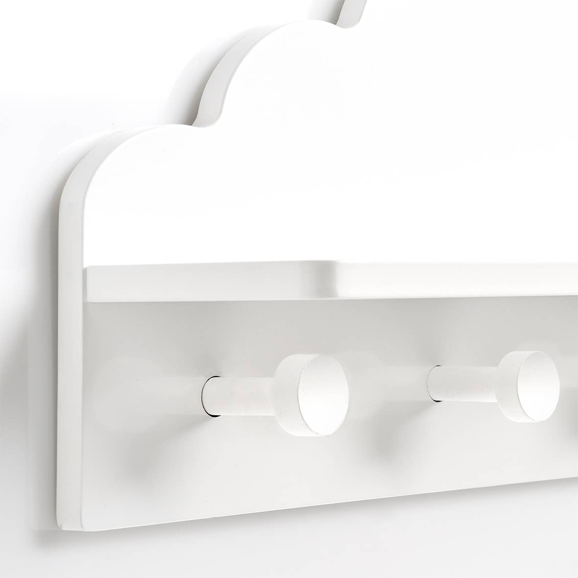 Children's Wall Coat Rack 'Cloud', MDF, White for wholesale on Faire1