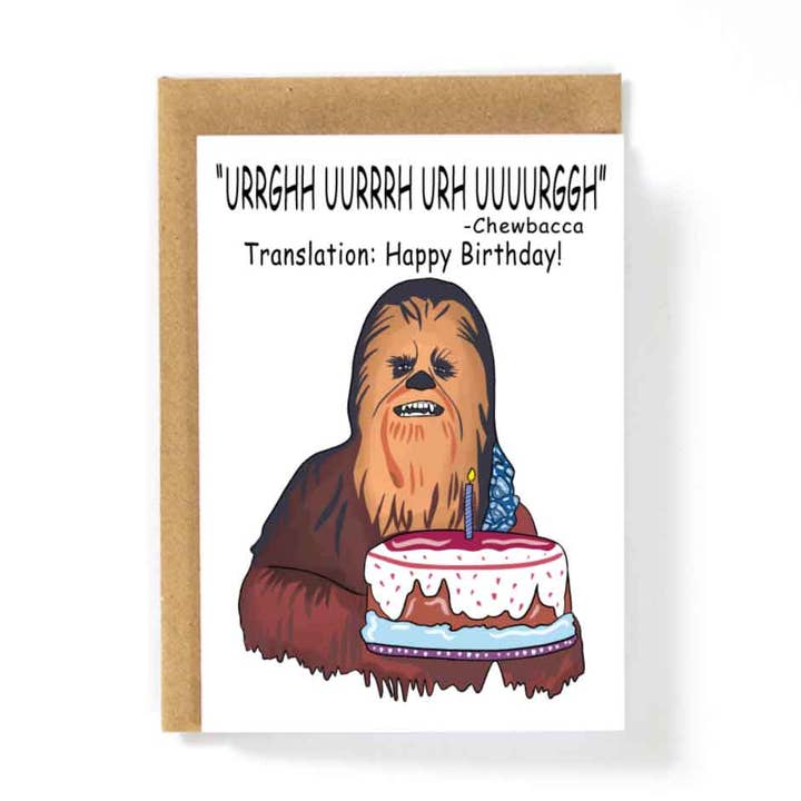 Chewy Happy Birthday Karte für den Großhandel von HotAvocado.com