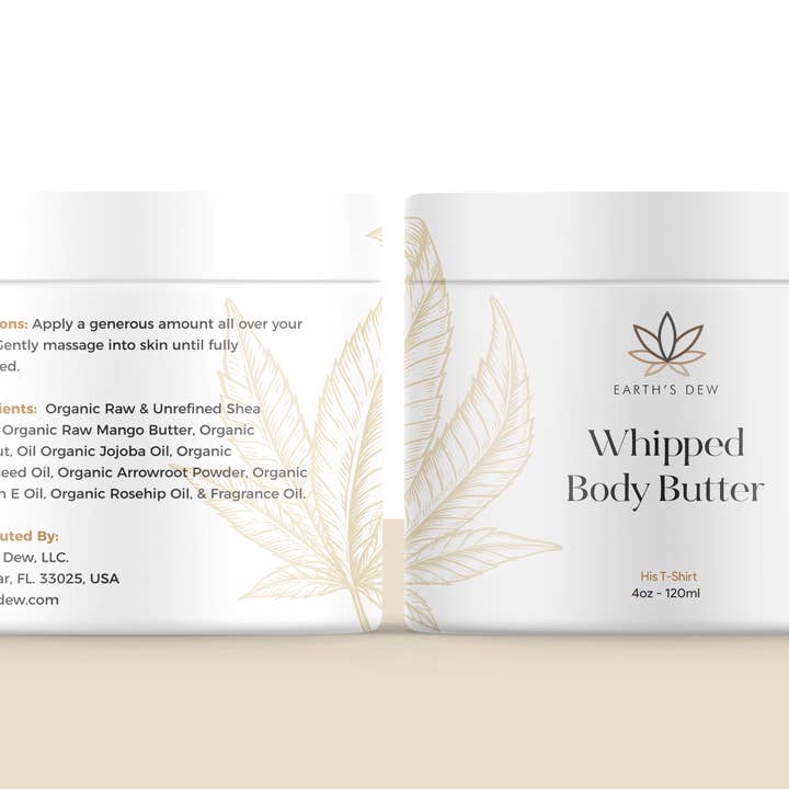 His T-Shirt Body Butter for wholesale by Earth’s Dew