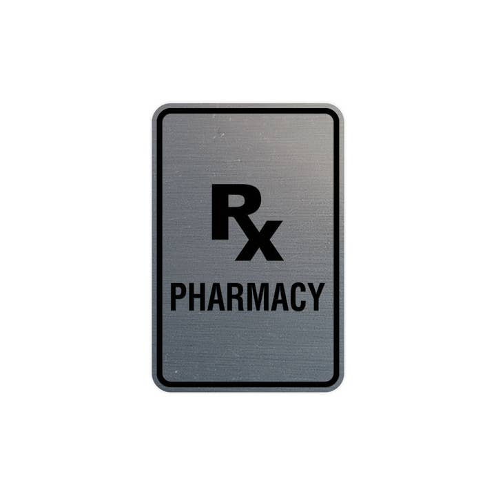 Enseigne de pharmacie ronde Portrait Rx pour la vente par All Quality