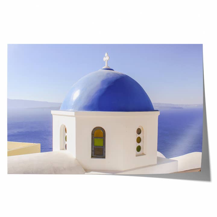 Igreja de Santorini | Impressão de Fotografia Artística por atacado de Natasha Riha Photography