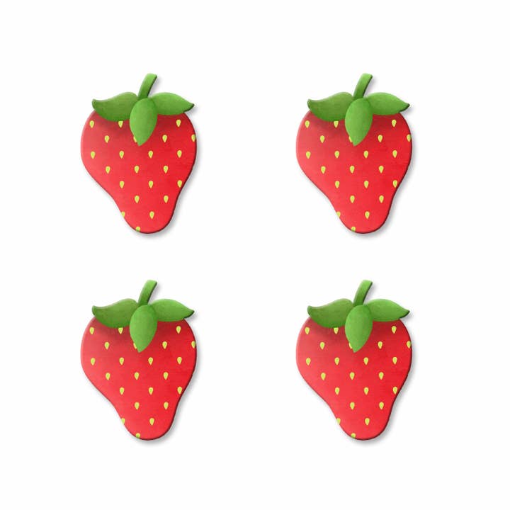 Strawberry Magnets S/4 for wholesale by Roeda Studio