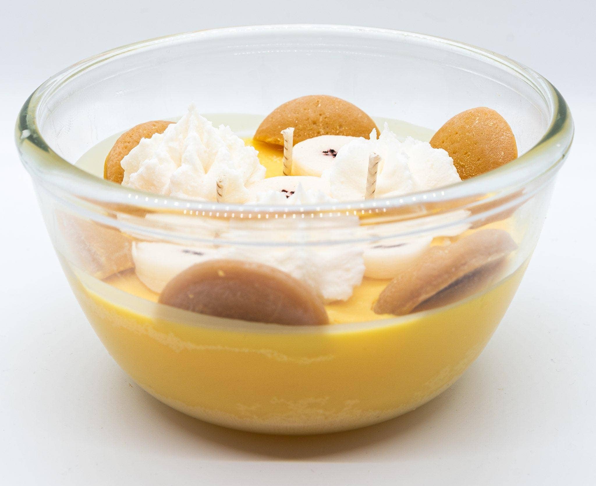 EVERLASTING LIGHT CANDLES - Wholesale Grappige kaars - Bananenpudding dessertkaars2