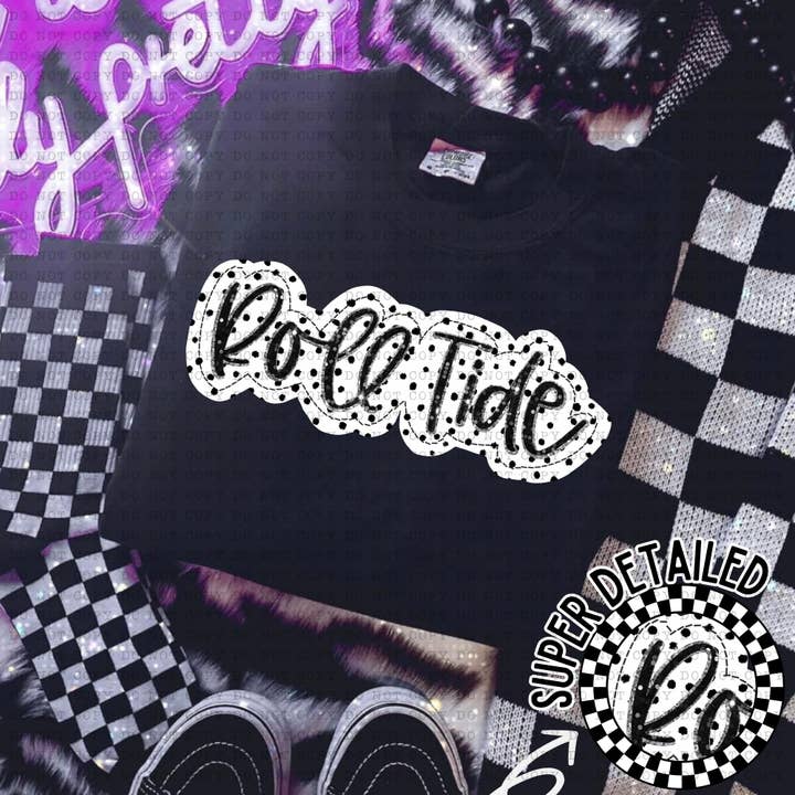 Simple Tymes – Engroshandel Sublimationstryk – Dotted Applique Teams DTF-print55