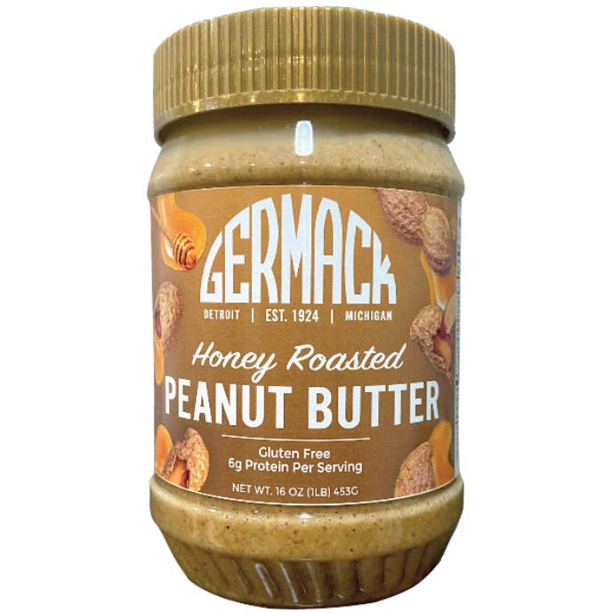 Germack Pistachio Company - Wholesale Nut Butter - Natural Fresh Ground Honey Peanut Butter 16 oz0