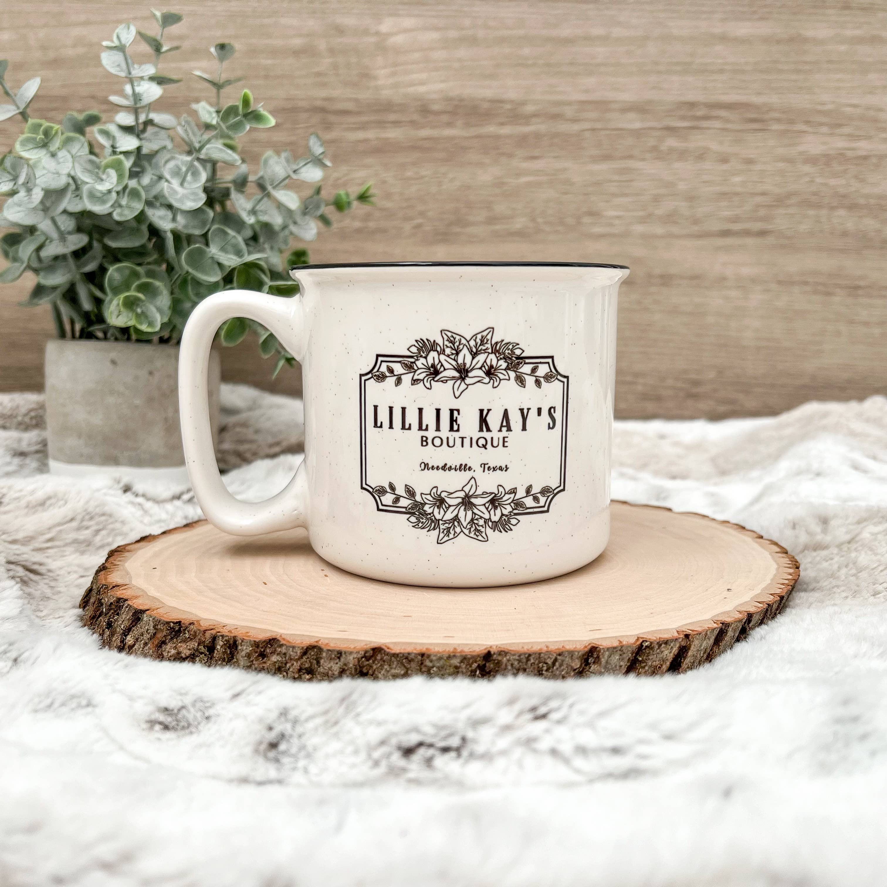 Hometown Hello - Wholesale Coffee Mug - Custom Logo Camper Mug - 18 oz - Dishwasher Safe