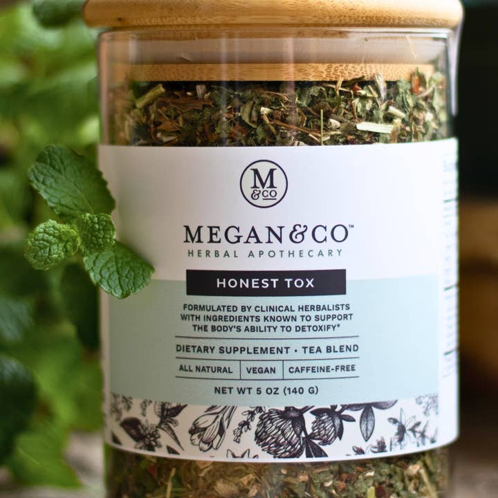MEGAN & CO. Herbal Apothecary - Wholesale Health/Detox Tea - Honest Tox Tea Blend (140g) – Cleansing + Detoxifying