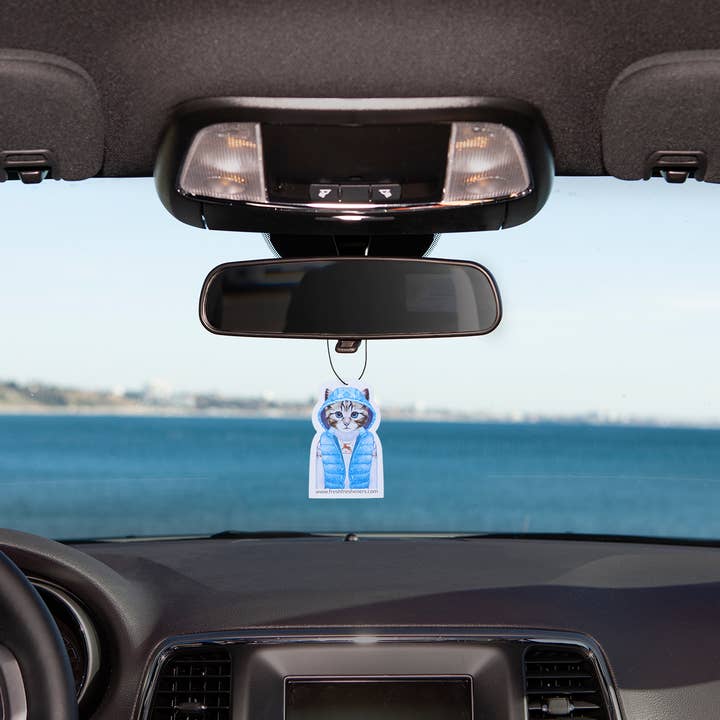 Fresh Fresheners - Wholesale Car Freshener - Unisex - Winter Wonder Cat Air Freshener Pack of 12