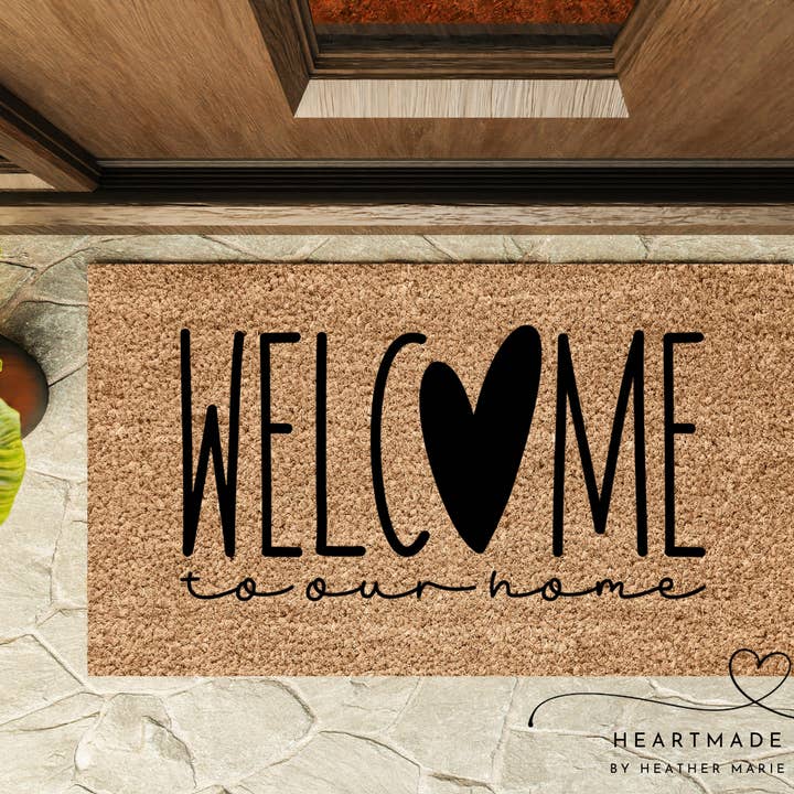 Benvenuti nel nostro zerbino domestico per la vendita all'ingrosso da parte di Heartmade By Heather Marie, LLC