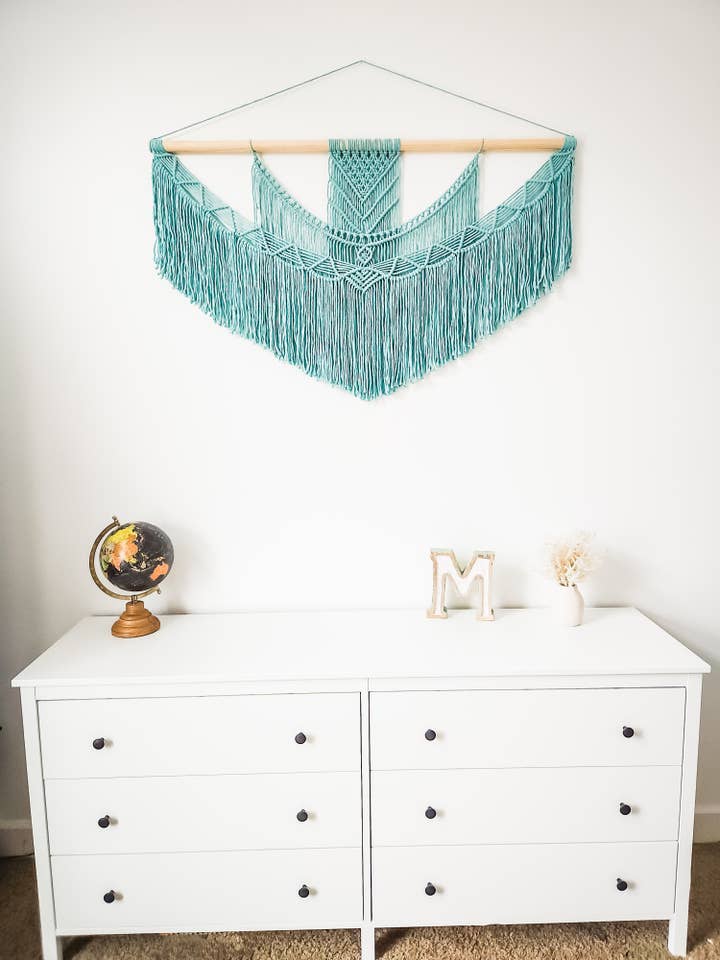 Ekstra Stor Macrame Wall Hængende, 4 Feet Bred for engroshandel hos Creative Chic Shop