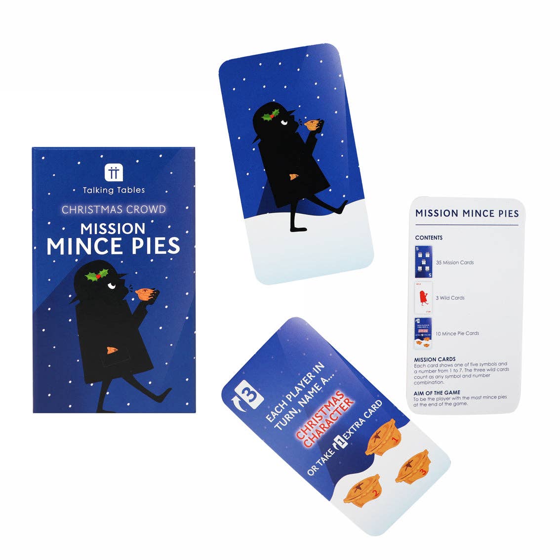 Talking Tables EU - Wholesale Card Game - Snowfall Mince Pies Christmas Game1
