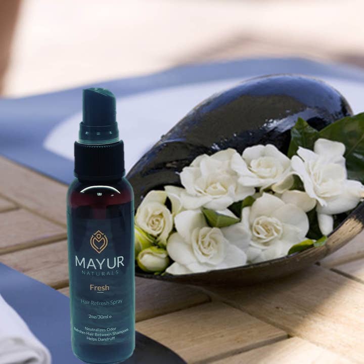 Spray rafraîchissant pour cheveux frais pour la vente par Mayuur Naturals