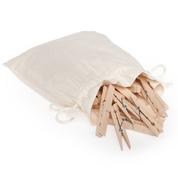 natural REDECKER Clothes Pegs Jumbo Size 20/PK for wholesale on Faire